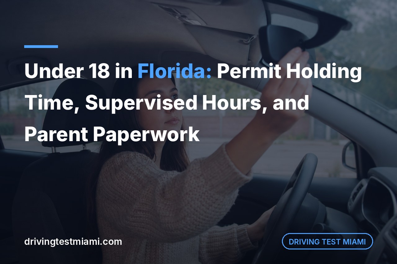 Under 18 in Florida: Permit Holding Time, Supervised Hours, and Parent Paperwork